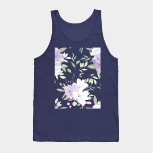 Watercolor floral pattern Tank Top